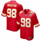 Men's Tershawn Wharton Red Kansas City Chiefs Game Jersey