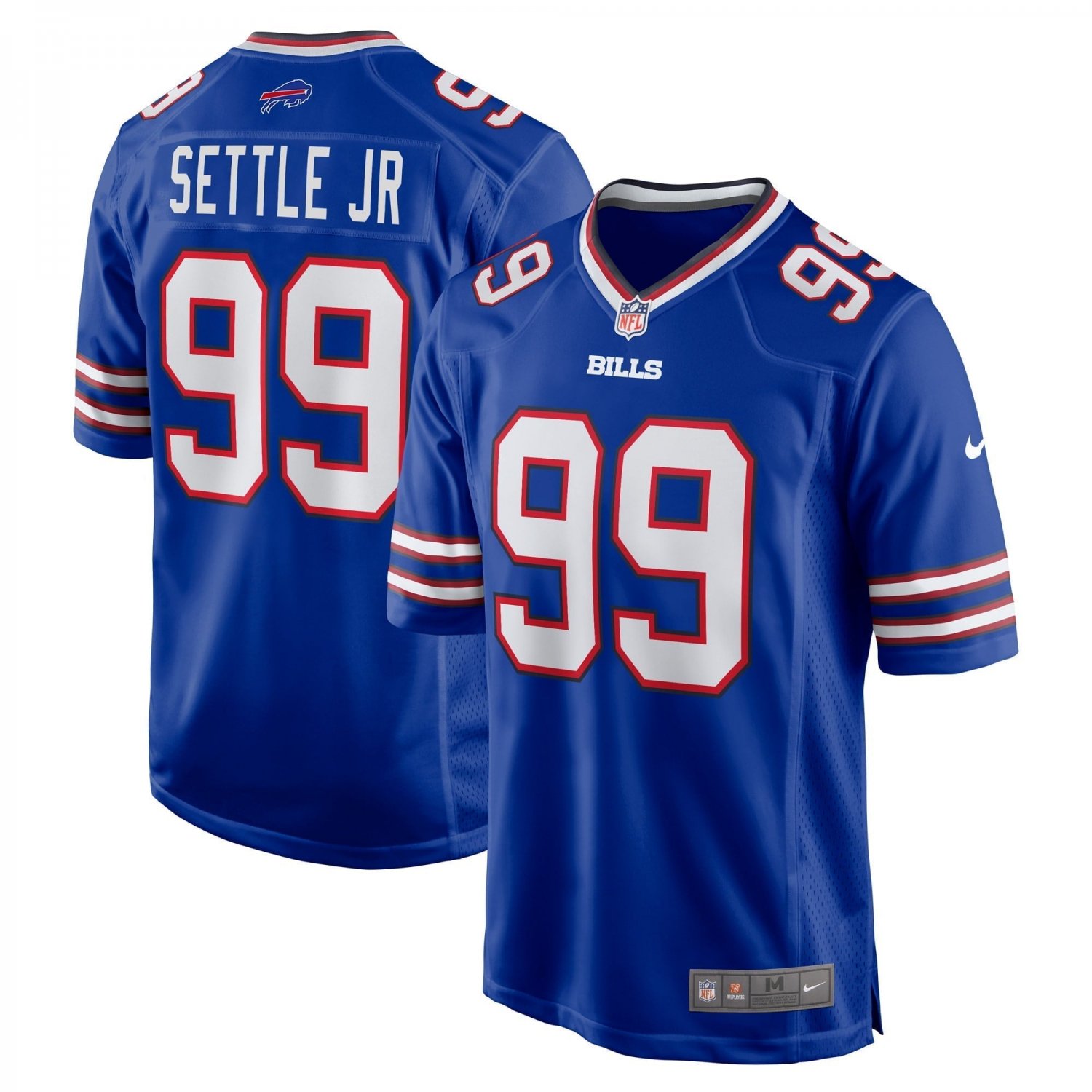 Men's Tim Settle Royal Buffalo Bills Game Jersey