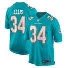 Men's Tino Ellis Aqua Miami Dolphins Home Game Player Jersey