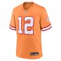 Men's Tom Brady Orange Tampa Bay Buccaneers Throwback Game Jersey