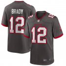 Men's Tom Brady Pewter Tampa Bay Buccaneers Alternate Game Jersey