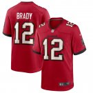 Men's Tom Brady Red Tampa Bay Buccaneers Game Player Jersey