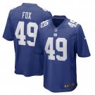Men's Tomon Fox Royal New York Giants Game Player Jersey
