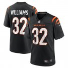 Men's Trayveon Williams Black Cincinnati Bengals Game Jersey