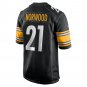 Men's Tre Norwood Black Pittsburgh Steelers Game Jersey