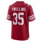 Men's Tre Swilling Scarlet San Francisco 49ers Team Game Jersey