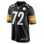 Men's Trent Scott Black Pittsburgh Steelers Game Player Jersey