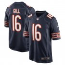 Men's Trenton Gill Navy Chicago Bears Game Player Jersey