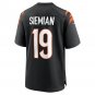 Men's Trevor Siemian Black Cincinnati Bengals Team Game Jersey