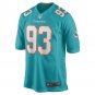 Men's Trey Flowers Aqua Miami Dolphins Game Player Jersey