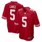 Men's Trey Lance Scarlet San Francisco 49ers Game Jersey