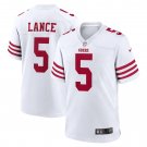 Men's Trey Lance White San Francisco 49ers Player Game Jersey