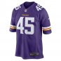 Men's Troy Dye Purple Minnesota Vikings Game Jersey