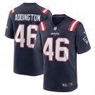 Men's Tucker Addington Navy New England Patriots Home Game Player Jersey