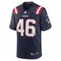 Men's Tucker Addington Navy New England Patriots Home Game Player Jersey