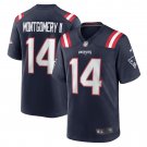 Men's Ty Montgomery Navy New England Patriots Game Jersey