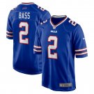 Men's Tyler Bass Royal Buffalo Bills Game Player Jersey