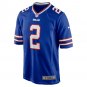 Men's Tyler Bass Royal Buffalo Bills Game Player Jersey
