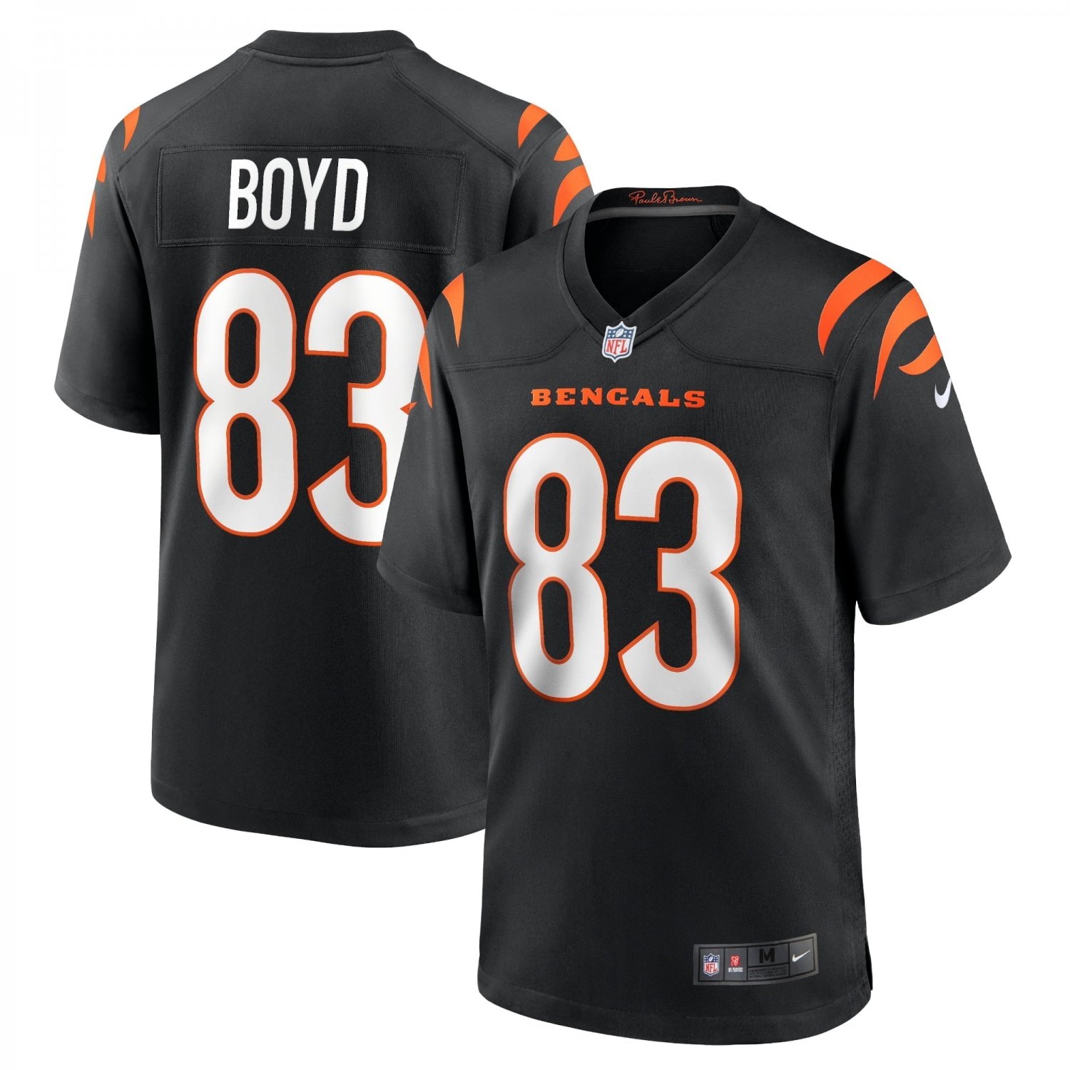 Men's Tyler Boyd Black Cincinnati Bengals Game Jersey
