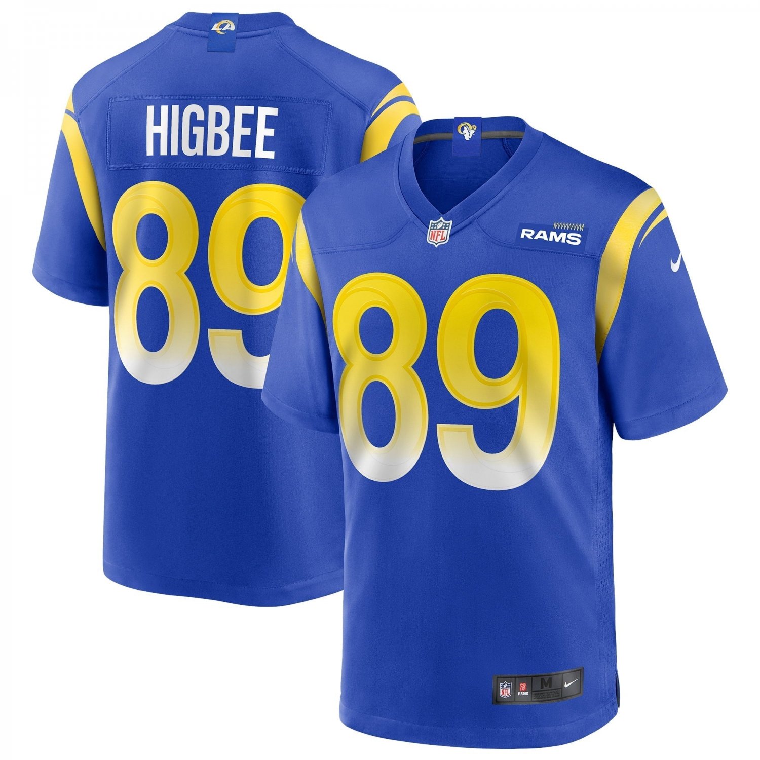 Men's Tyler Higbee Royal Los Angeles Rams Game Player Jersey