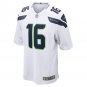 Men's Tyler Lockett White Seattle Seahawks Game Jersey
