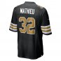 Men's Tyrann Mathieu Black New Orleans Saints Player Alternate Game Jersey