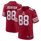 Men's Tyron Johnson Scarlet San Francisco 49ers Team Game Jersey