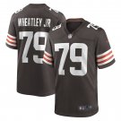 Men's Tyrone Wheatley Brown Cleveland Browns Team Game Jersey