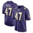 Men's Vince Biegel Purple Baltimore Ravens Player Game Jersey