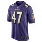 Men's Vince Biegel Purple Baltimore Ravens Player Game Jersey
