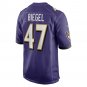 Men's Vince Biegel Purple Baltimore Ravens Player Game Jersey