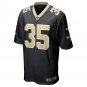 Men's Vincent Gray Black New Orleans Saints Game Player Jersey