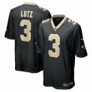Men's Wil Lutz Black New Orleans Saints Game Jersey