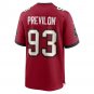 Men's Willington Previlon Red Tampa Bay Buccaneers Game Player Jersey