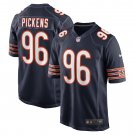 Men's Zacch Pickens Navy Chicago Bears Team Game Jersey