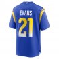 Men's Zach Evans Royal Los Angeles Rams Home Game Jersey