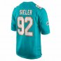 Men's Zach Sieler Aqua Miami Dolphins Game Jersey