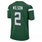 Men's Zach Wilson Gotham Green New York Jets Game Jersey