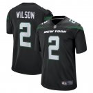 Men's Zach Wilson Stealth Black New York Jets Game Jersey