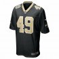 Men's Zach Wood Black New Orleans Saints Game Jersey