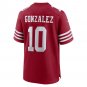 Men's Zane Gonzalez Scarlet San Francisco 49ers Game Jersey