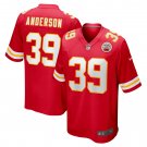 Men's Zayne Anderson Red Kansas City Chiefs Player Game Jersey