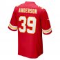 Men's Zayne Anderson Red Kansas City Chiefs Player Game Jersey