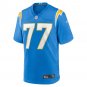 Men's Zion Johnson Powder Blue Los Angeles Chargers Player Game Jersey
