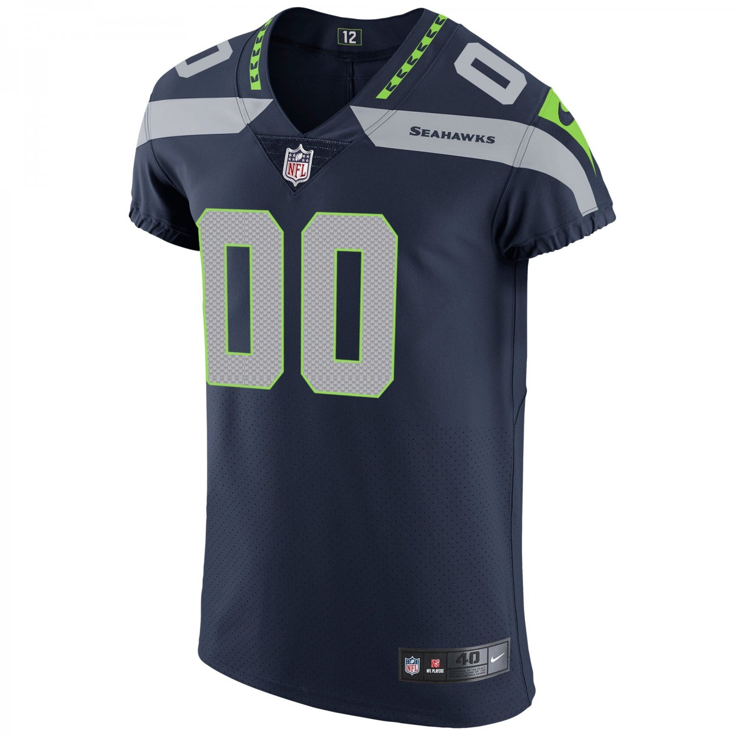 Seattle Seahawks Vapor Untouchable Custom Elite Jersey - College Navy