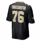 Calvin Throckmorton New Orleans Saints Game Player Jersey - Black