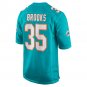 Christopher Brooks Miami Dolphins Team Game Jersey - Aqua
