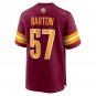 Cody Barton Washington Commanders Game Player Jersey - Burgundy