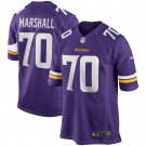 Jim Marshall Minnesota Vikings Game Retired Player Jersey - Purple