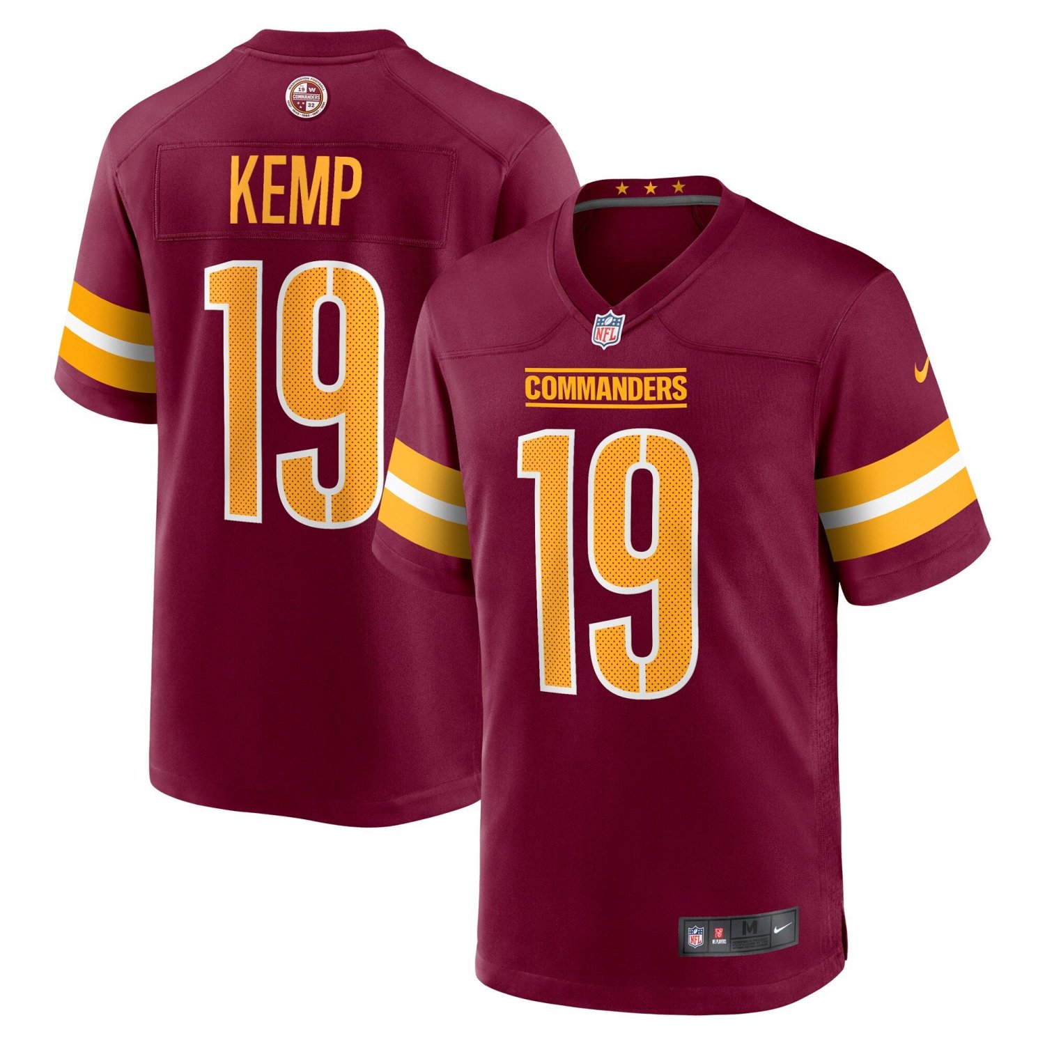 Marcus Kemp Washington Commanders Game Player Jersey - Burgundy